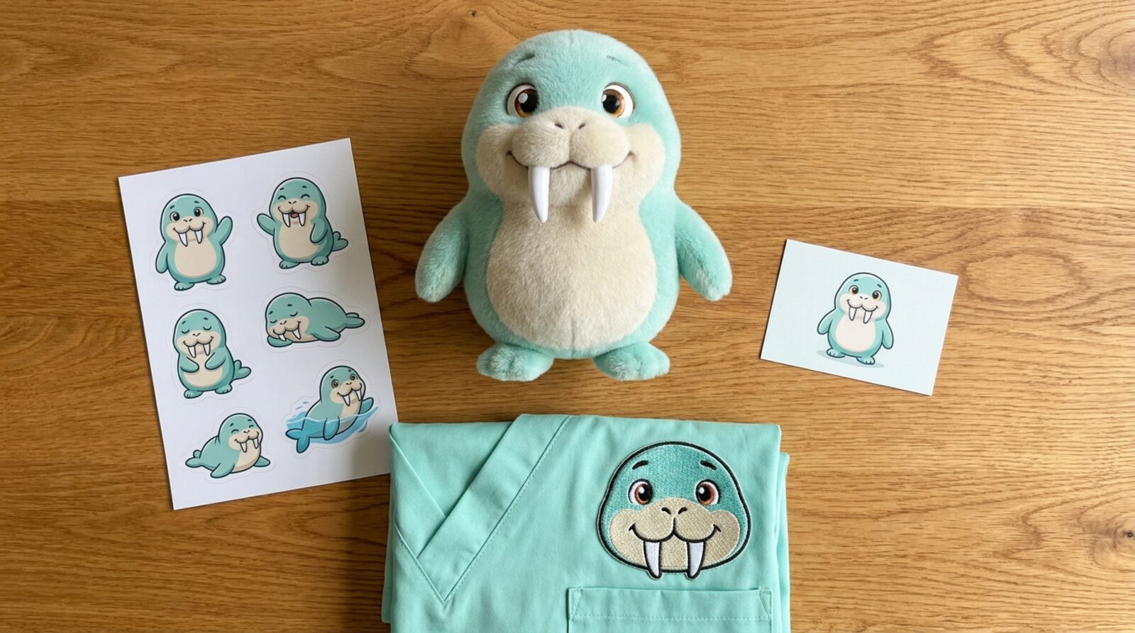 pearl merchandise flat lay